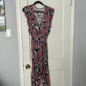 Splendid floral wrap dress